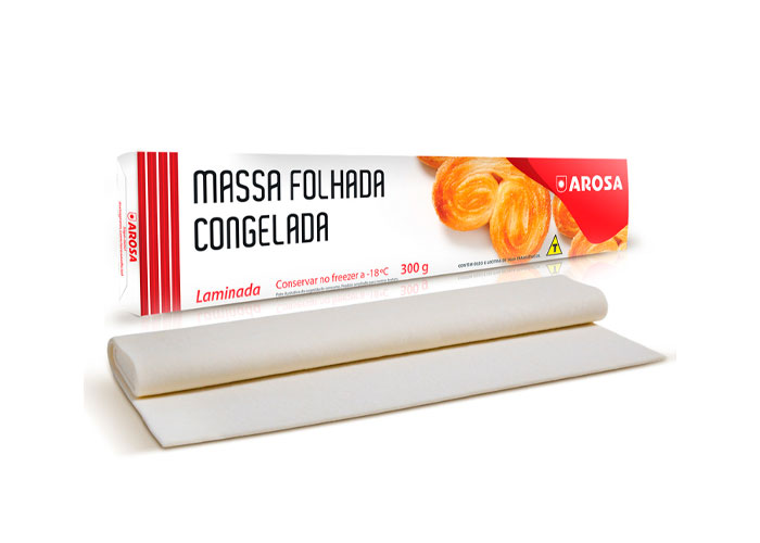 Massa Folhada Arosa Laminada 300g