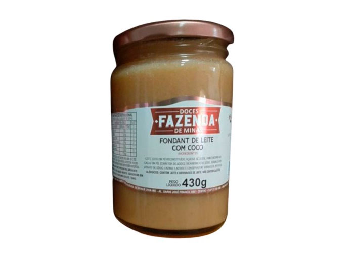 Fondant com Coco 430g - Fazenda de Minas