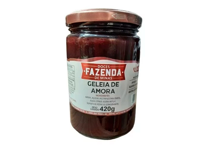 Geleia de Amora 420g - Fazenda de Minas
