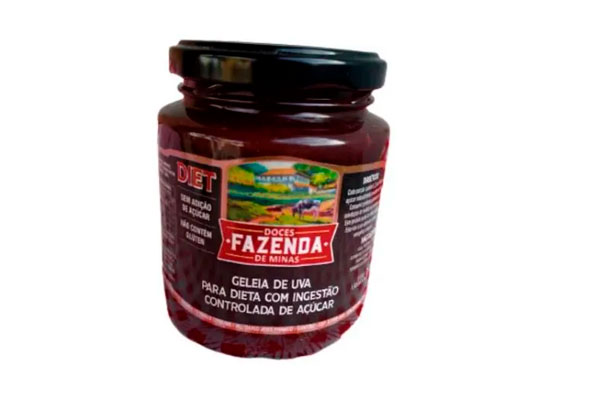 Geleia de Uva Diet 310g - Fazenda de Minas