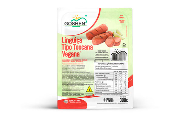Vegges Linguiça Toscana de Soja 300g - Goshen
