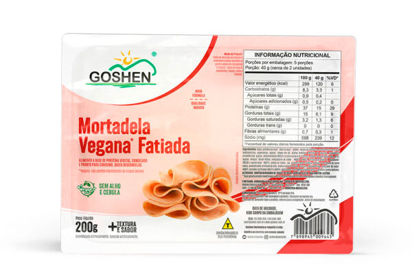 Mortadela de Soja Fatiado 200g - Goshen