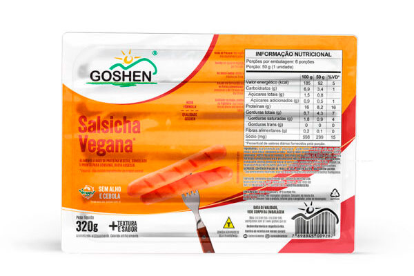 Vegges Salsicha de Soja 320g - Goshen